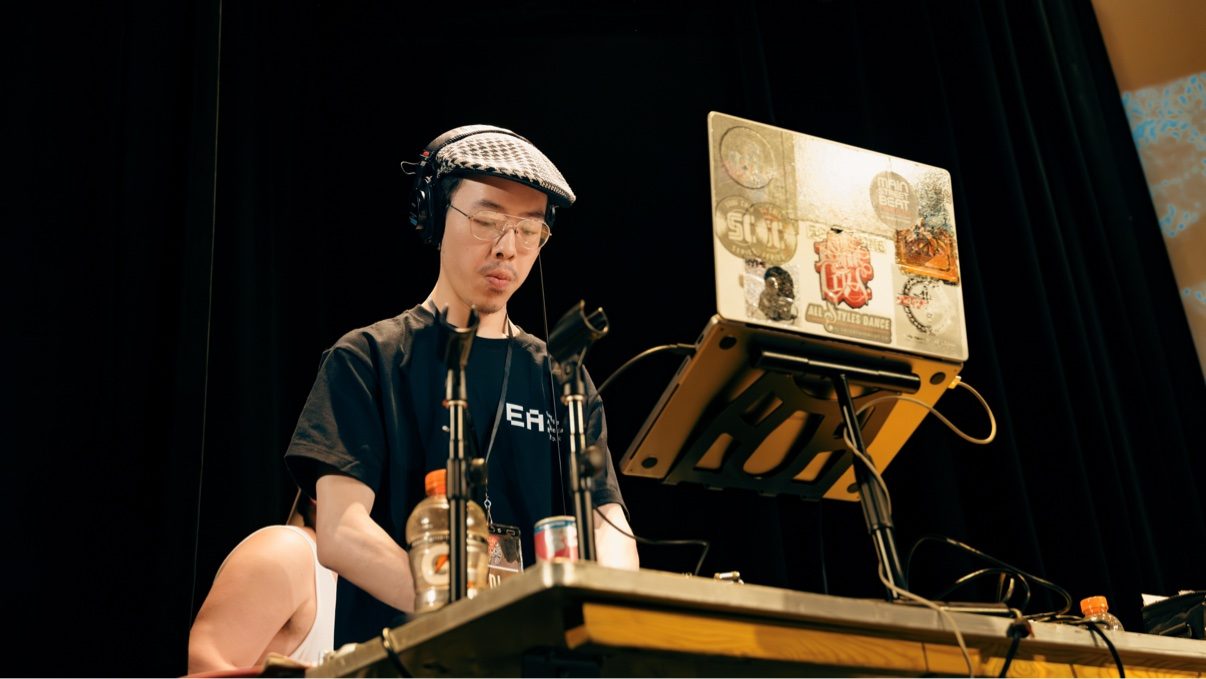 DJ at work